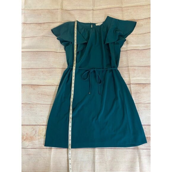 Loft Women's Green Flutter Sleeve Midi Dress - 12 - Picture 7 of 13